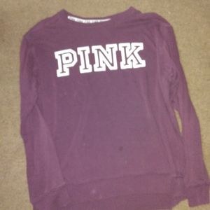Purple long sleeveed pink shirt